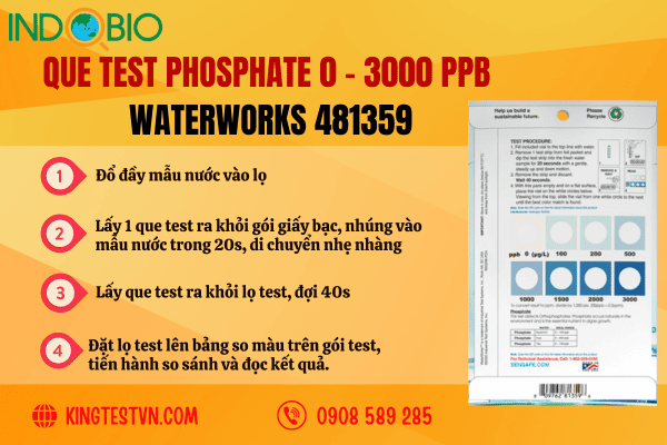 Cách sử dụng que test phosphate WaterWorks 481359&nbsp;